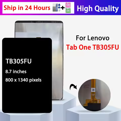 8.7" New For Lenovo Tab K9 Tab One 2025 TB305 LCD Display Touch Screen Digitizer Assembly Compatible