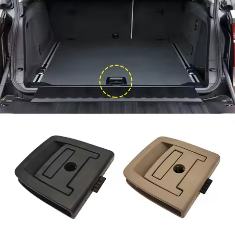 For BMW E70 E71 F15 F16 Trunk Tail Cover Bottom Plate Mat Floor Carpet Handle Spare Tire Cover Lock 