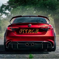 Carbon Fiber Rear Spoiler Trunk Boot Lip Wing Spoiler For Alfa Romeo Giulia Sedan Quadrifoglio Verde
