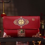 IJVBTV Red Packet Cny 2024 หลายรูปแบบ กระเป๋าเงินแบบ2024 งานปัก ความปรารถนาดีที่สุด ถุงอวยพรปีใหม่ ของจีน การออกแบบพู่ Bao งานแต่งงานแบบจีน
