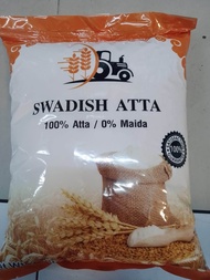 Swadish 100% Atta Whole Wheat Flour 2 kg แป้งโฮลวีต 100%