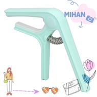 MIHAN ​Guitar Capo​, ​Even Pressure ABS ​Spring Capo​, Useful ​Beginners Capo Pink/Light green/Black