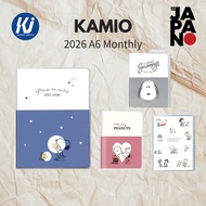 Kamio Japan Snoopy Planner 2026 A6 Monthly(Starting October 2025)