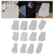 Adepe Brochure Holder, Acrylic Business Card Stand, Transparent Brochure Holder, Table Flyer, Counte