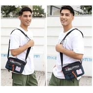 【READY STOCK】New Fashion Waterproof MV Bag Casual Sling Bag For Men HAOSHUAI Crossbody Shoulder Nylo