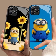 YS-73 Minions HD Glass Casing for Oppo A3X A3i A40 Realme C53 C31 C35 GT 6 Narzo N53 50A Prime