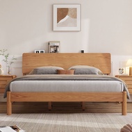 SG Luxury Solid Wood Bed Frame Super Single/Queen/King Size Bed Frame Bed Frame With Mattress Wooden