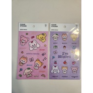 ON HAND) IVE with LINE FRIENDS IVE SWITCH POP-UP OFFICIAL MD CLEAR STICKER