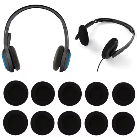100pcs 18 35 40 45 50 55 60 65 70 75 80MM Headphone Case Sponge Earmuffs For SONY JBL AKG Earphones 