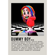 【READY STOCK】Poster Cover AlbumDummy Boy by 6ix9ine for Room/Barber/Gift/Gym