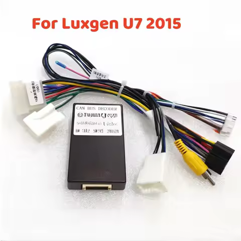 Car Radio Canbus Box For Luxgen U7 2015 Carplay 2 Din Android GPS Radio Wiring Harness Power Cable C