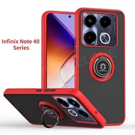 Casing Magnetic Ring Holder Shockproof Armor Back Cover For Infinix Note40Pro Note 40Pro Note40 40 P