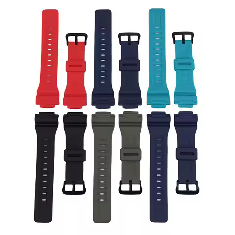 Men's resin watch strap accessories compatible for Casio AQ-S810W WC5208 AEQ-110W W-735H belt buckle