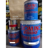 DOMINO EPOXY PRIMER WITH CATALYST 1LITER OR 1GALLON PRIMER SA BAKAL O YERO GRAY, WHITE, BLACK