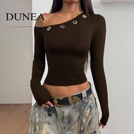 DUNEA Women's Diagonal-necked Pullover