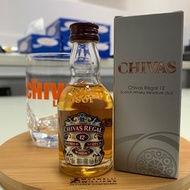 芝華士12年 Chivas Regal 12Yo 50ml酒版，已庫存放多年。共50支