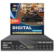 SET TOP BOX TV DIGITAL WELHOME SANEX DVB T2 EWS / SET TOP BOX DVB T2