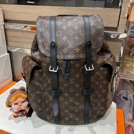 Lv backpack CHRISTOPHER MM M43735 Monogram Macassar