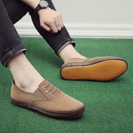 Casual Men's Shoes Men's Canvas Shoes Korean Shoes Men's Shoes Work Work Shoes Breathable Soft Sole