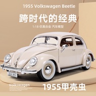 Beetle Car Model 1: 18 Simulation Classic Car Model Alloy Car Model