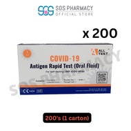 ALLTest COVID-19 Antigen Rapid Test Kit (Oral Fluid) Saliva 200PCS (1 Carton) (EXP DATE: 03/2024)