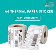 A6 Foldable/Roll Thermal Sticker 350 and 500pcs