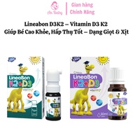 [Genuine] Lineabon D3K2 – Vitamin D3 K2 Helps Children Grow Taller, Absorb Well – Drops & Spray