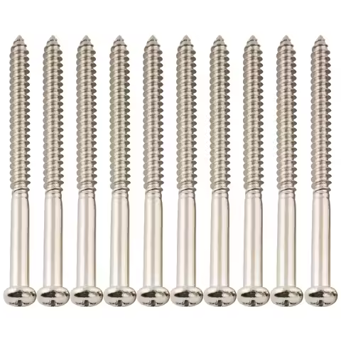 Musiclily Ultra 2.6x35mm Stainless Steel Pickup Mounting Screws for JB PB P90 JM Style Electric Guit