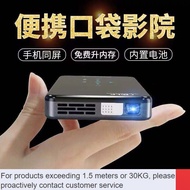 QDH/4k projector🟨Mini Projector HD Mobile Phone Projection Household Outdoor Portable1080pWireless with Battery4kProject