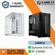 Flexi Tech LIAN LI PC-O11 Dynamic EVO XL PC Desktop Casing - Black / White