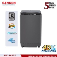 Sanken AW-S807 Mesin Cuci 1 Tabung 8Kg Top Loading Bergaransi