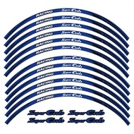 For HONDA SUPER CUB C125 17"17" Rim Wheel Reflective Decal Sticker Vinyl Stripe