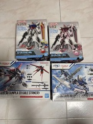 Bandai EG 1/144 Strike Gundam / Strike Rouge 突擊高達 + 嫣紅突擊高達 + Aile Strike + Launcher Striker  & Sword