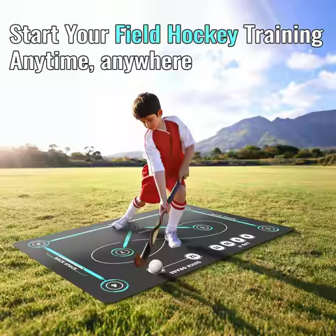 Hockey Training Pad Indoor Outdoor Unfolded Rubber Pad American Sports Non-slip Thickened Pad Traini