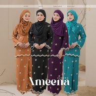 KURUNG KEDAH AMEENA sulam by tunik.my | baju kurung raya 2023 bersulam bf friendly kain lipat batik murah cantik trendy