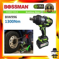 BOSSMAN 3/4'' 1300NM 20V BIW 996 Cordless Brushless Impact Wrench BIW996 / MESIN BUKA TAYAR LORI BIW
