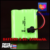 ถ่านรถบังคับ3.6V. Rechargeable Battery Pack For Remote Control  Ni-MH 3.6V. 3500mAh.  AA battery - S