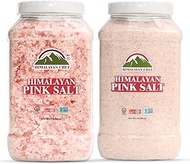 Himalayan Chef Pink salt, Coarse Grain and Fine Grain, plastic jar- 5 lbs, Supreme quality, 100% Natural, Pack of 2