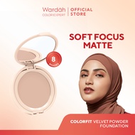 Wardah Colorfit Velvet Powder Foundation SPF 20 PA+++ | Two Way Cake/TWC/Pressed Powder/Compact/Sett