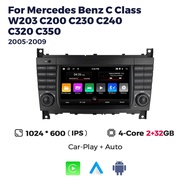MEKEDE Android Auto Carplay Car Radio Multimedia Player For Mercedes Benz CLC W203 C-Class C180 C200