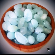 aquamarine tumbled - l