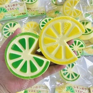 Sugar Squishy Lemon Shaped Gummies Slow Rebound Pinch Decompression Vent Toy Squishy Decompression
