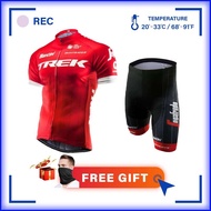[READY STOCK] TREK Road Bike Cycling Jersey Baju Team Basikal Short Sleeve Jersey/Pants Men