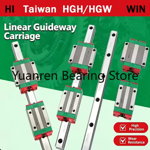 1PCS HGL15CA+1PCS HGR15 slider HI/W/IN HGL15CA Block HGL15CAZAC HGL15 HGL15R HG15 Length 200mm 300mm