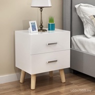 Bedside Solid Wood Economical Cabinet Locking Leg Small Cabinet North Small Table Bedroom European S