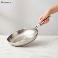 [AA] Frying Pan 410 Stainless Steel Frying Pan Uncoated Fry Pan For Daily Cooking PH
