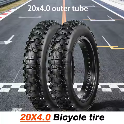 Electric Bike Fat Tire 20x4.0 Fat Bicycle Tire Black Mountain Bike Accessory Enhanced Version Bicycl