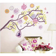 WALLSTICKER COLORFUL BIRD CAGE WALL STICKER AY 993 UK 90X60