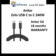 ANKER ZOLO USB C to C 240W | 18 MONTHS ANKER SG WARRANTY