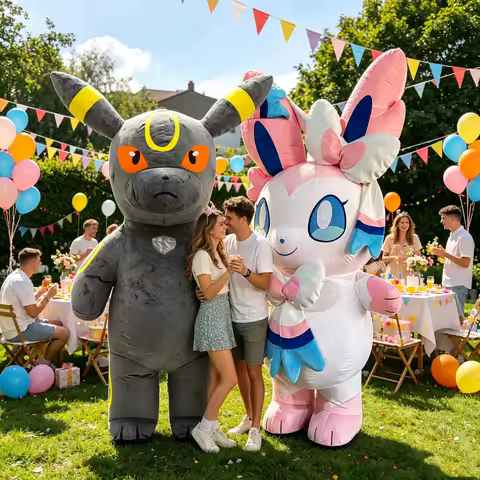 2.2M Cute Rabbit Inflatable Costume Mascot Parade Adult Character Cosplay Birthday Opening Ceremony 